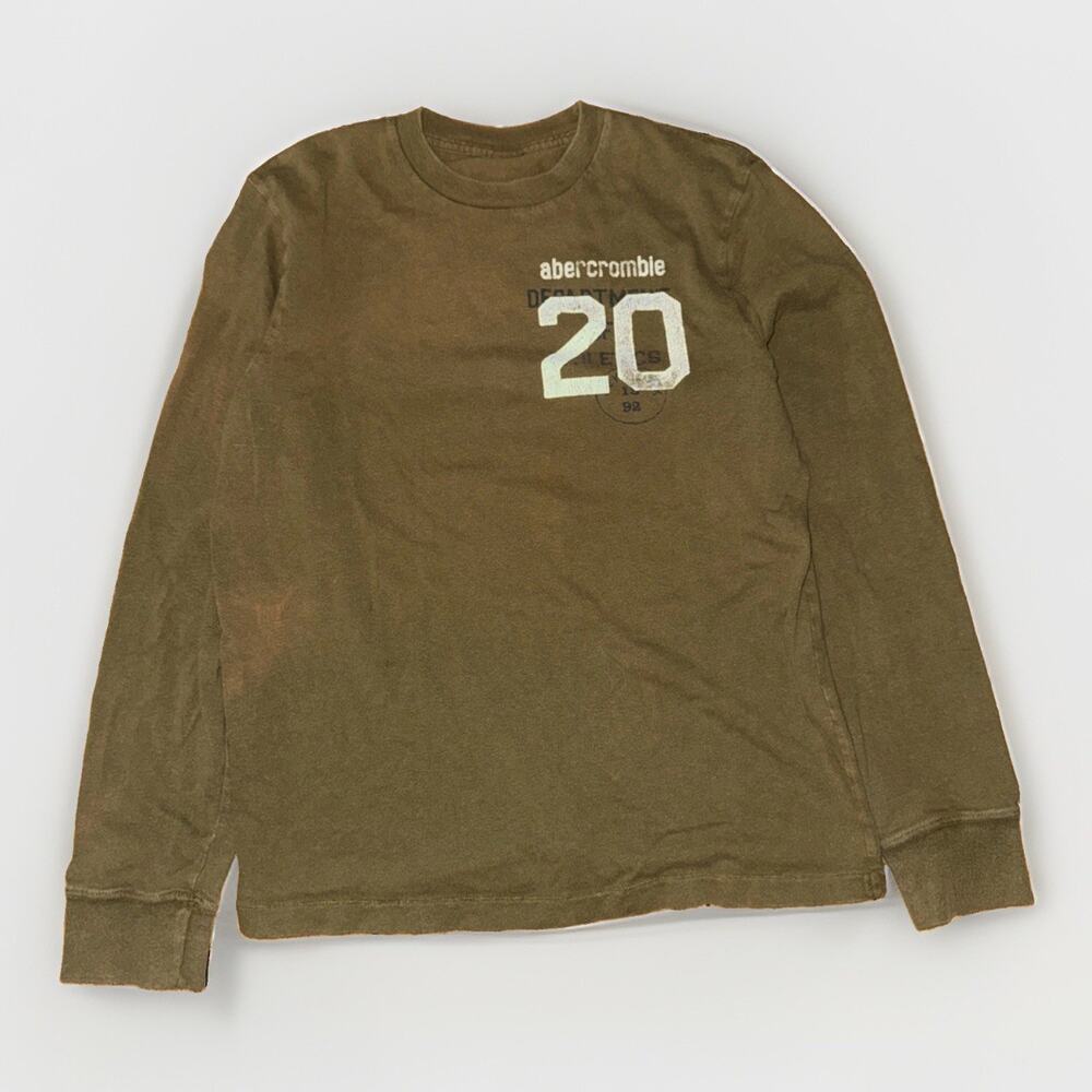 Vintage Abercrombie And Fitch Department Of Athletics Long Sleeve Green 20x25 L